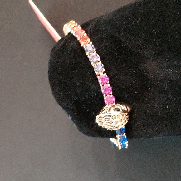 KURT GEIGER TENNIS Bracelet with Rainbow Accents - Picture 5 of 12